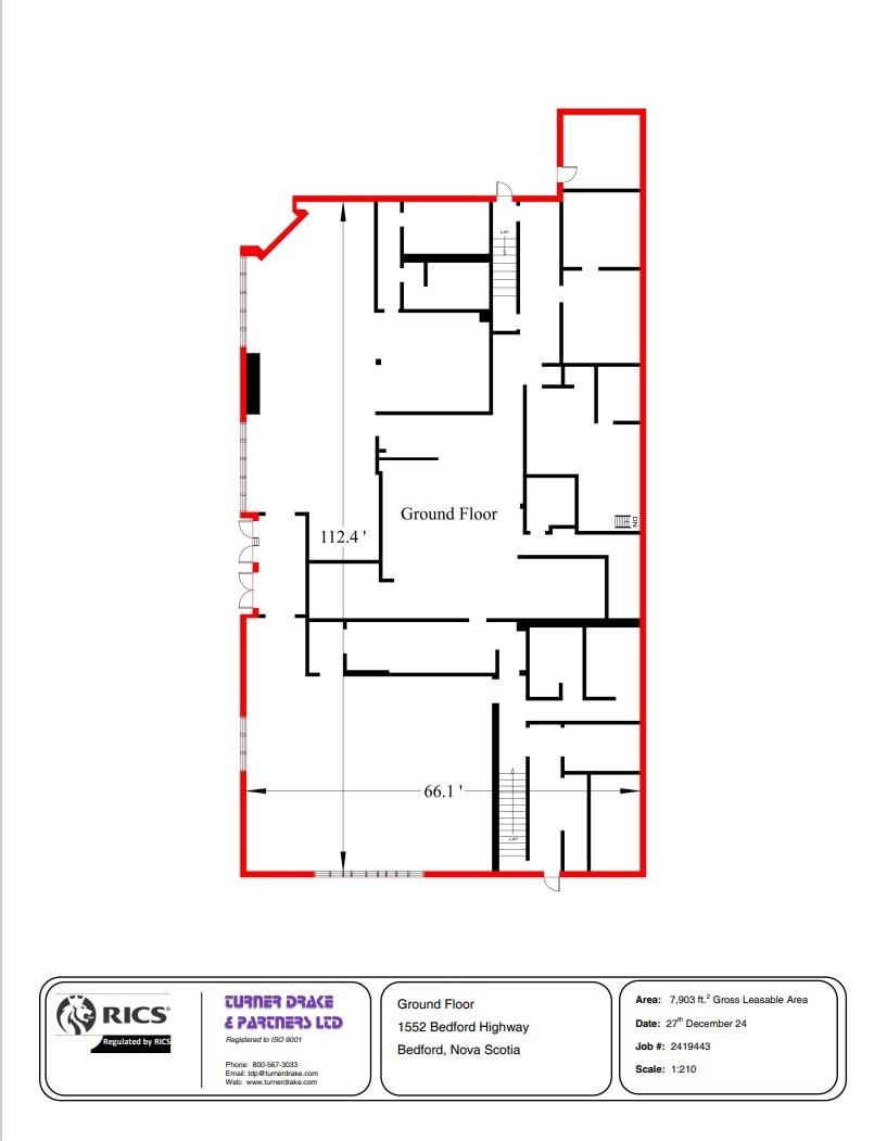 1552 Bedford Hwy, Bedford, NS à louer Plan d’étage– Image 1 sur 1