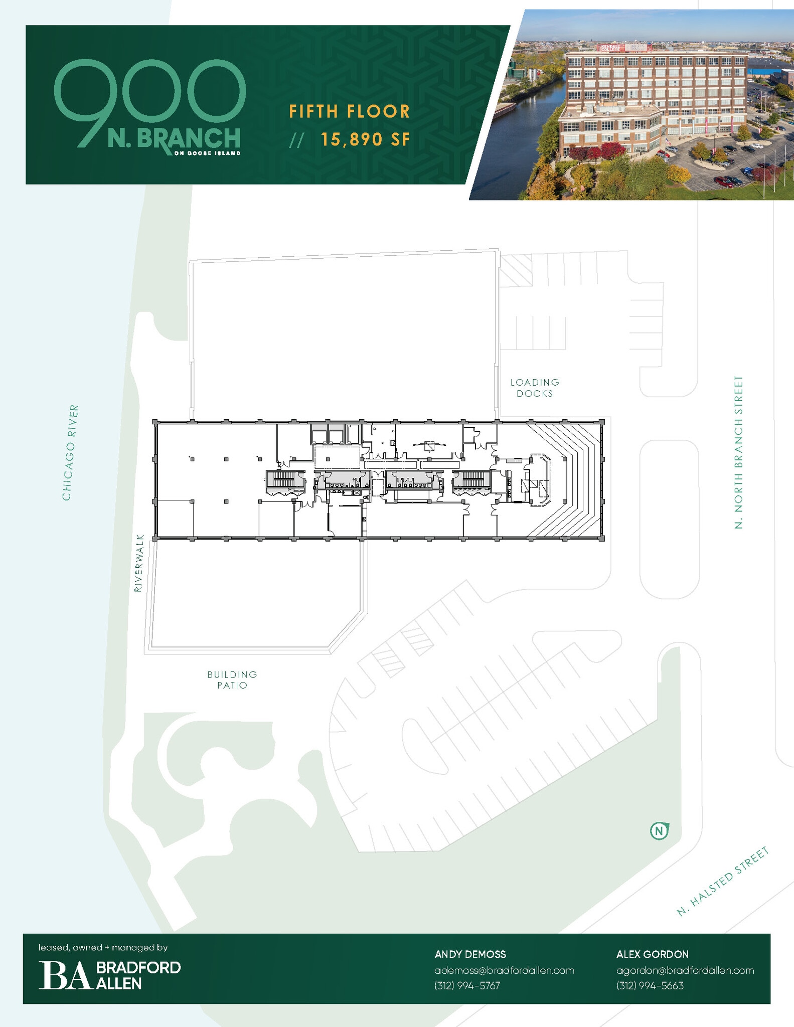 900 N Branch St, Chicago, IL à louer Plan d’étage– Image 1 sur 5