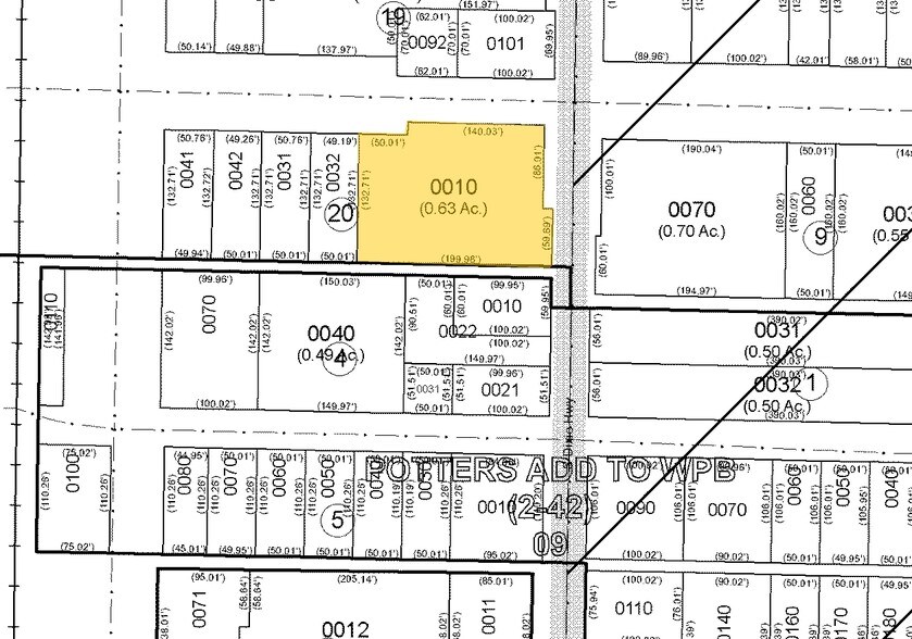 401 S Dixie Hwy, West Palm Beach, FL à louer - Plan cadastral – Image 2 sur 13