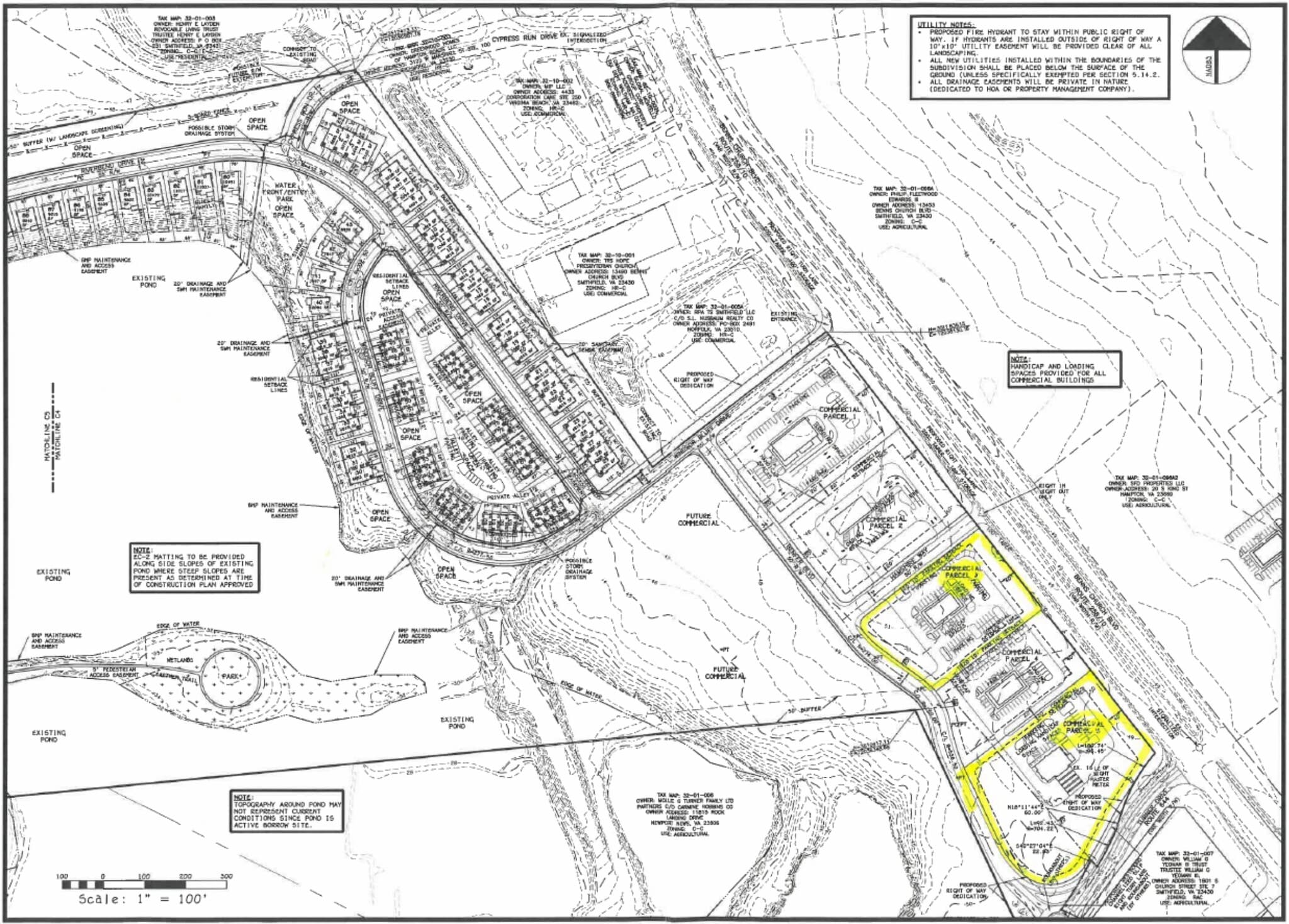Rt 10 & Turner Dr, Smithfield, VA à vendre Plan de site– Image 1 sur 2