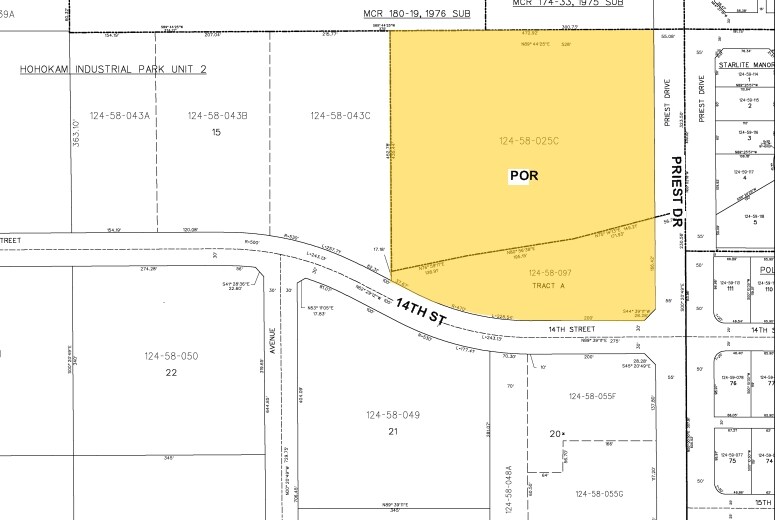 1410 W 14th St, Tempe, AZ à louer - Plan cadastral – Image 3 sur 4