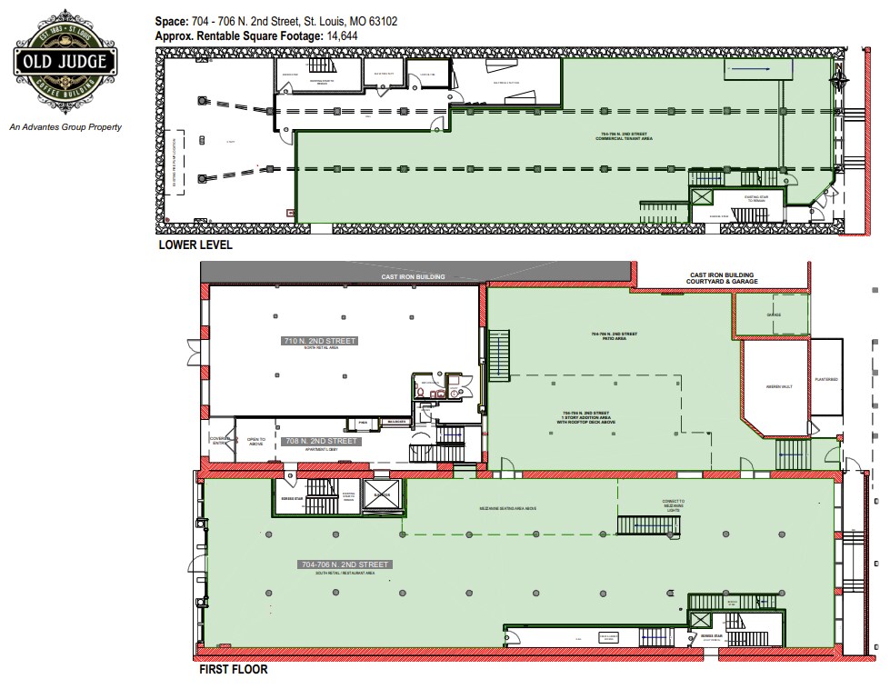 704 N 2nd St, Saint Louis, MO à louer Plan d’étage– Image 1 sur 3