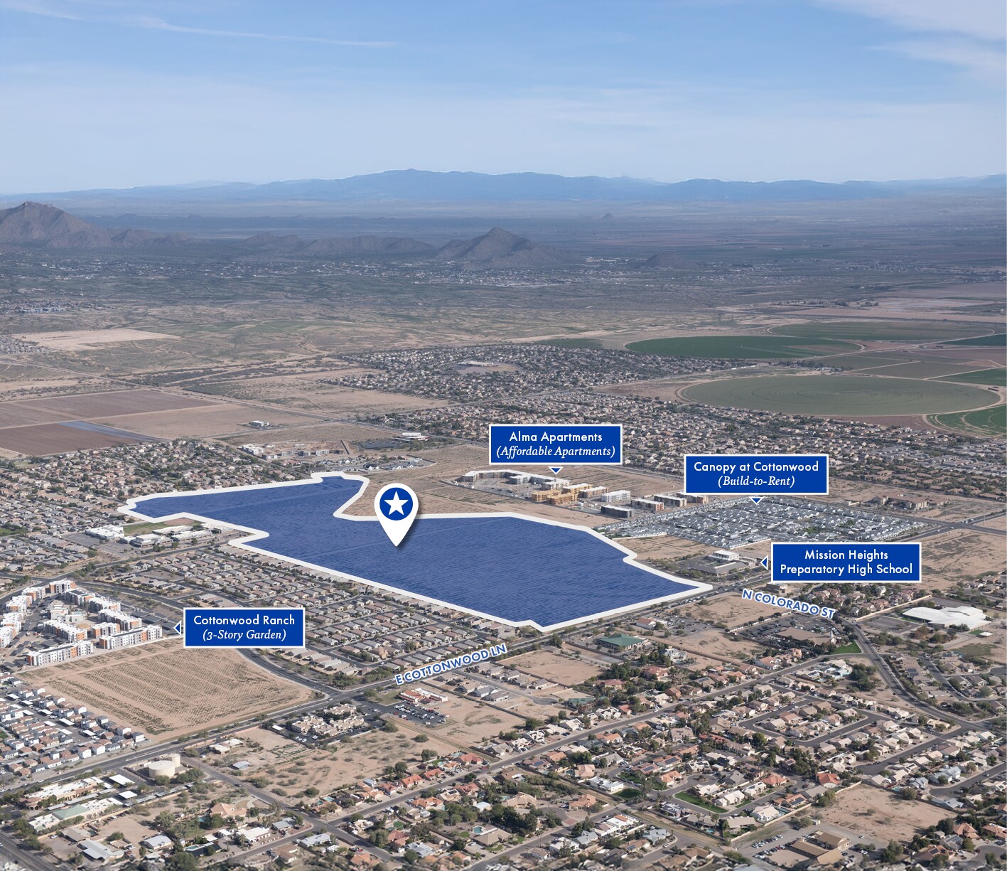 NWC of N. Colorado St & E. Cottonwood Ln ln, Casa Grande, AZ à vendre Photo principale– Image 1 sur 4