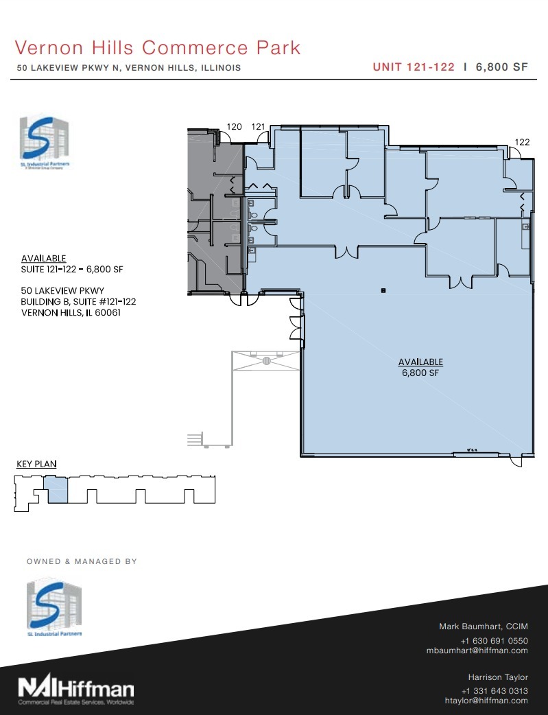 100 N Fairway Dr, Vernon Hills, IL à louer Plan d’étage– Image 1 sur 1