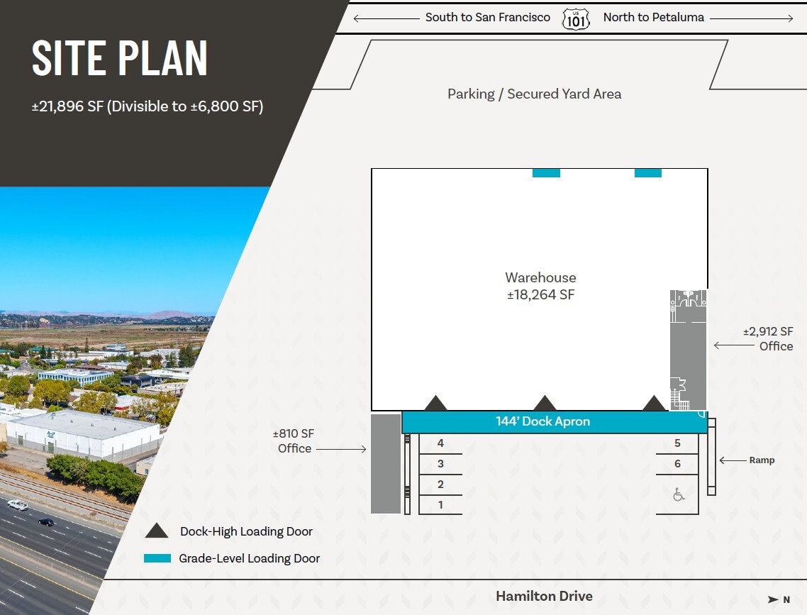 77 Hamilton Dr, Novato, CA à louer Plan de site– Image 1 sur 1