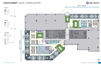 1700 K St NW, Washington, DC à louer Plan d’étage– Image 1 sur 1