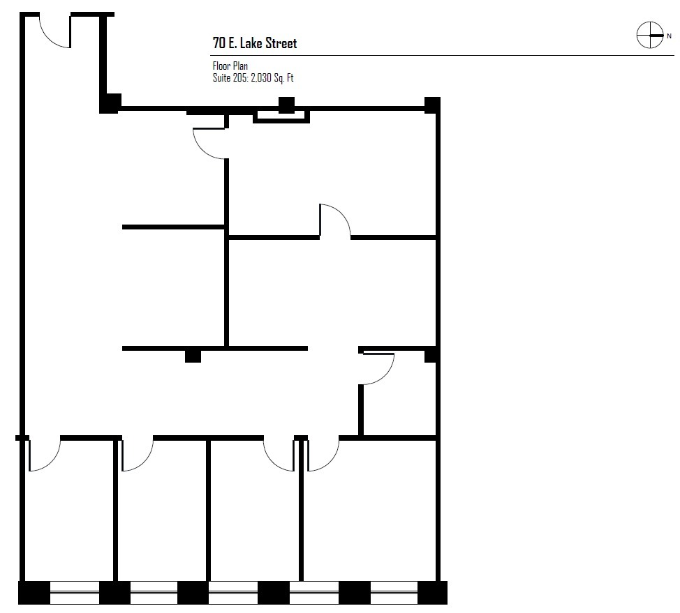 70 E Lake St, Chicago, IL à louer Plan d’étage– Image 1 sur 4