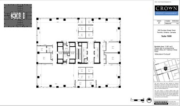 180 Dundas St W, Toronto, ON à louer Plan d’étage– Image 1 sur 1