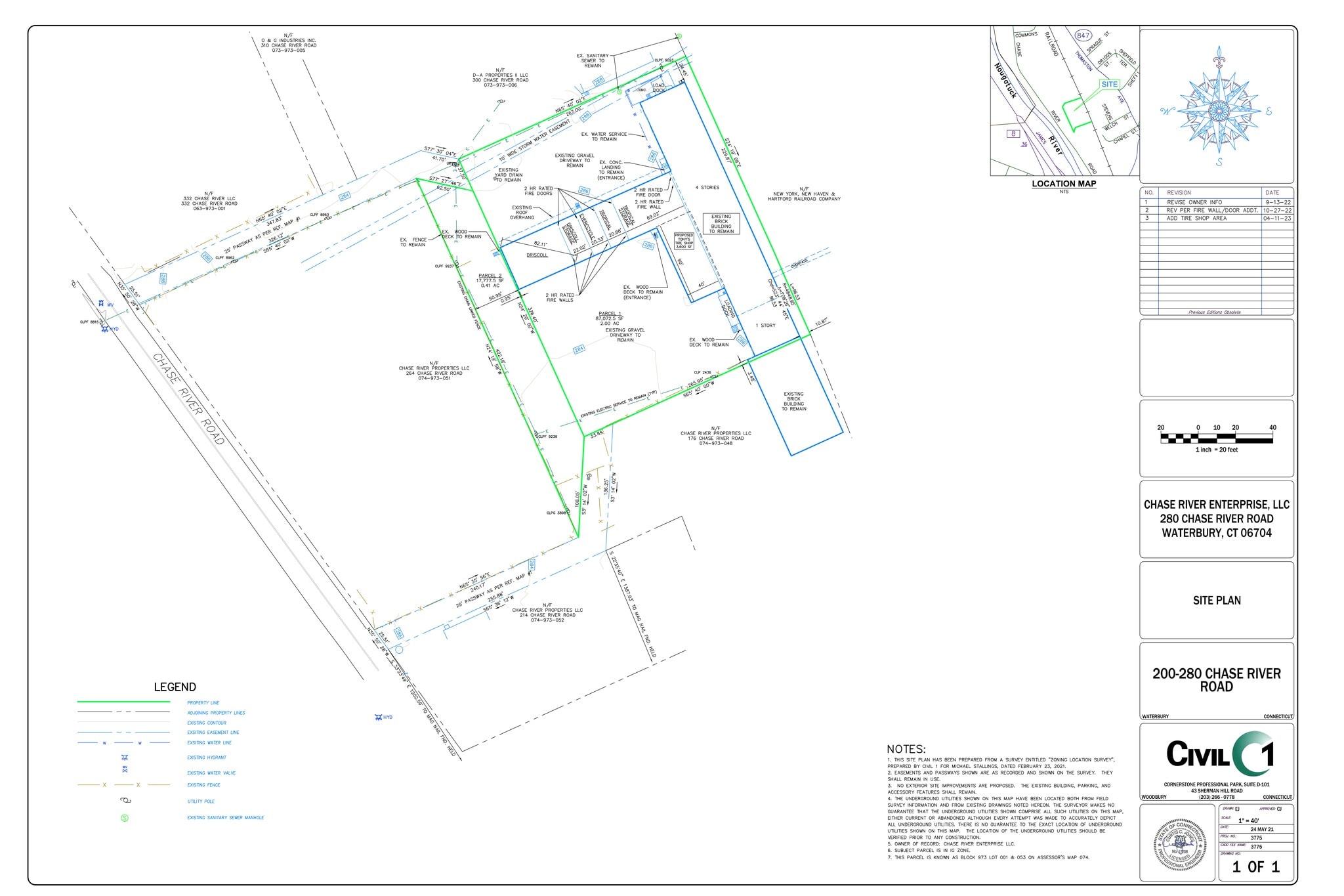 280 Chase River Rd, Waterbury, CT à louer Plan de site– Image 1 sur 1