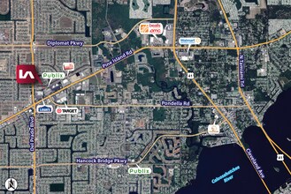 1723 NE 10th Ter, Cape Coral, FL - Vue aérienne vue de carte
