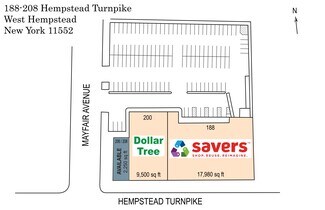 Plus de détails pour 188-208 Hempstead Tpke, West Hempstead, NY - Local commercial à louer