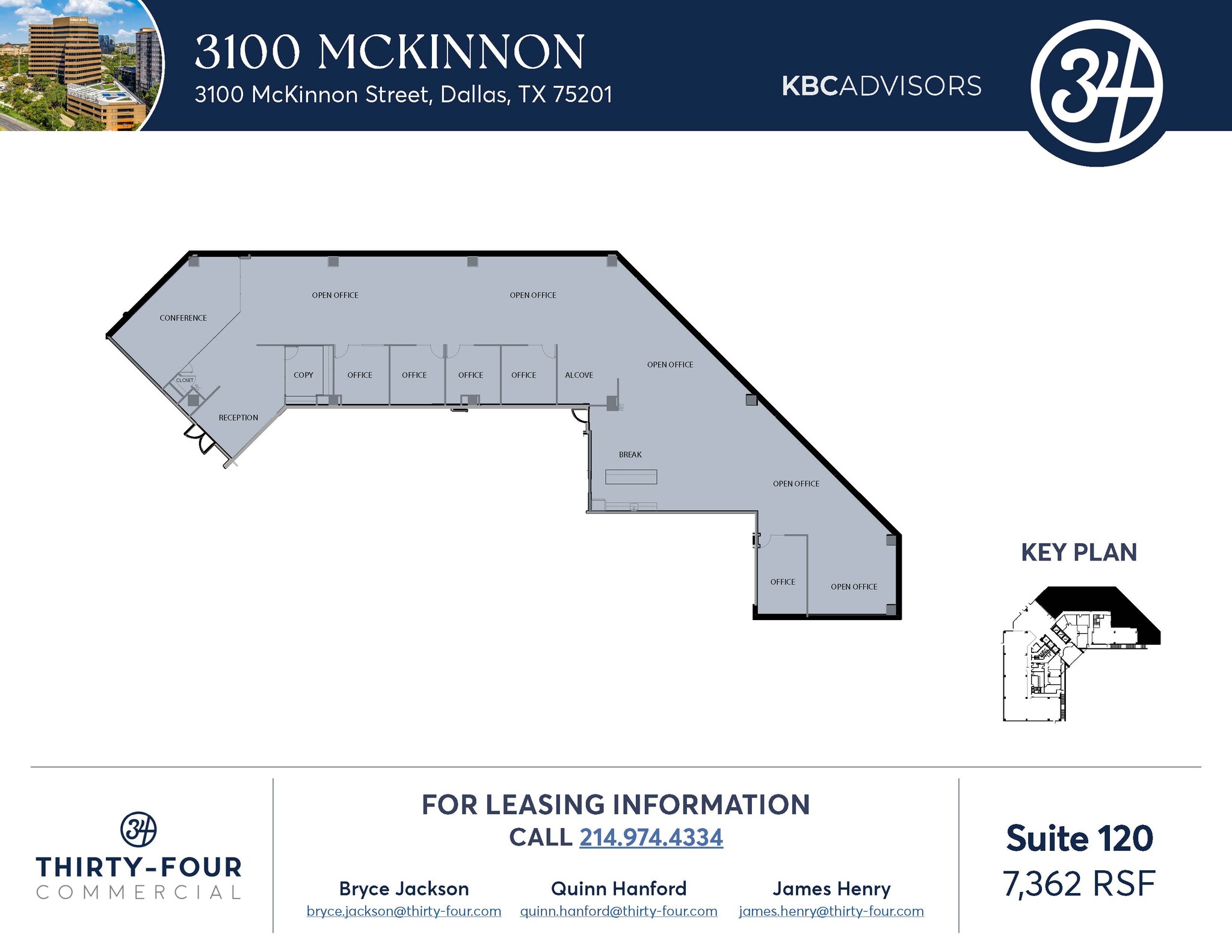 3100 McKinnon St, Dallas, TX à louer Plan d’étage– Image 1 sur 1