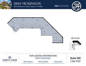 3100 McKinnon St, Dallas, TX à louer Plan d’étage– Image 1 sur 1