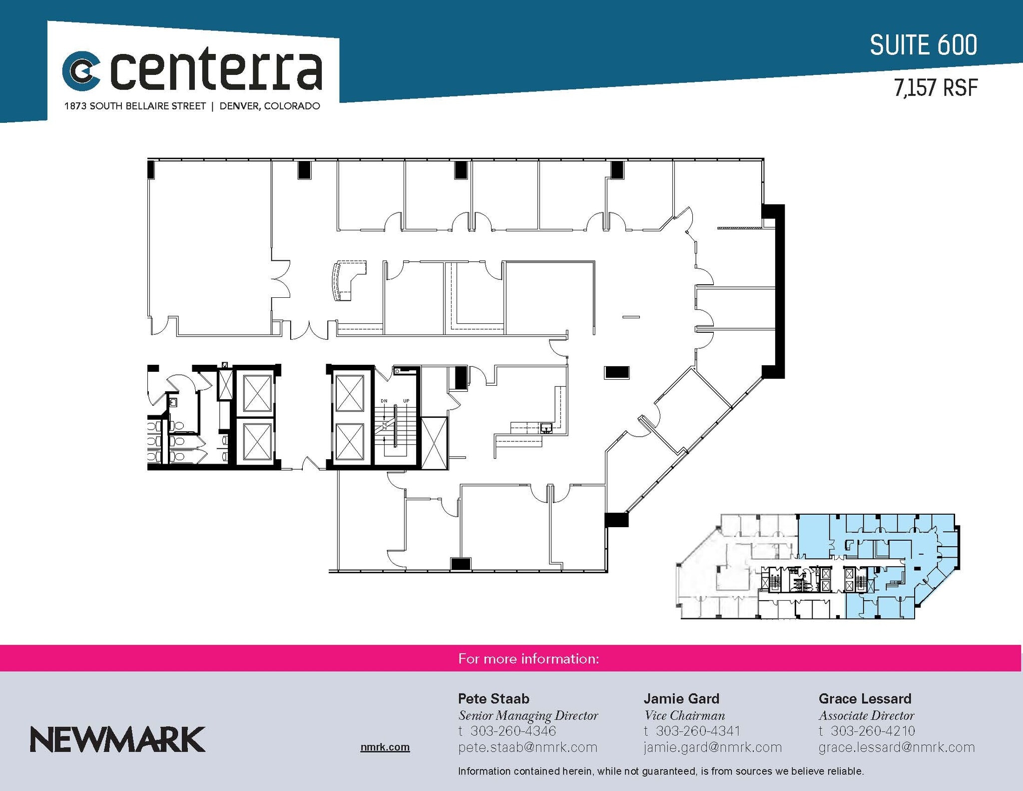 1873 S Bellaire St, Denver, CO à louer Plan d’étage– Image 1 sur 1