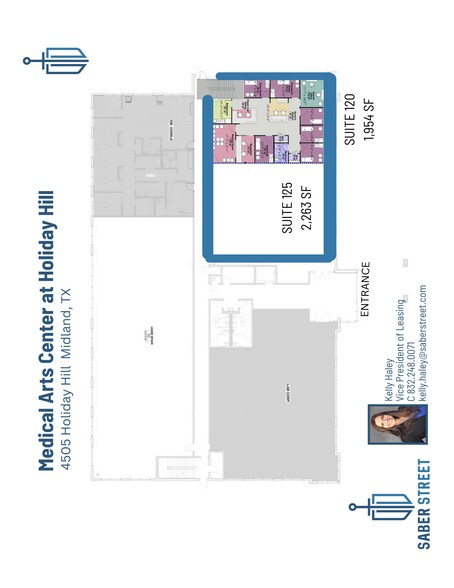 4505 Holiday Hill, Midland, TX à louer - Plan d’étage – Image 2 sur 11
