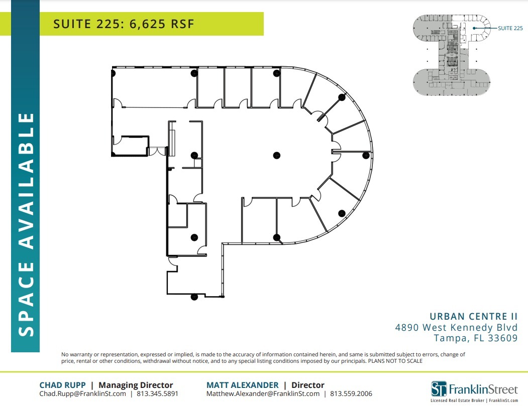 4830 W Kennedy Blvd, Tampa, FL à louer Plan d’étage– Image 1 sur 1