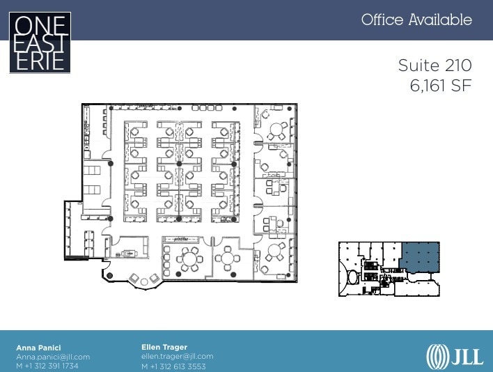1 E Erie St, Chicago, IL à louer Plan d’étage– Image 1 sur 1