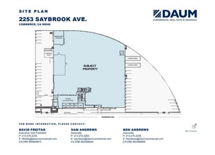 2253-2257 Saybrook Ave, Commerce, CA à louer Plan de site– Image 1 sur 1