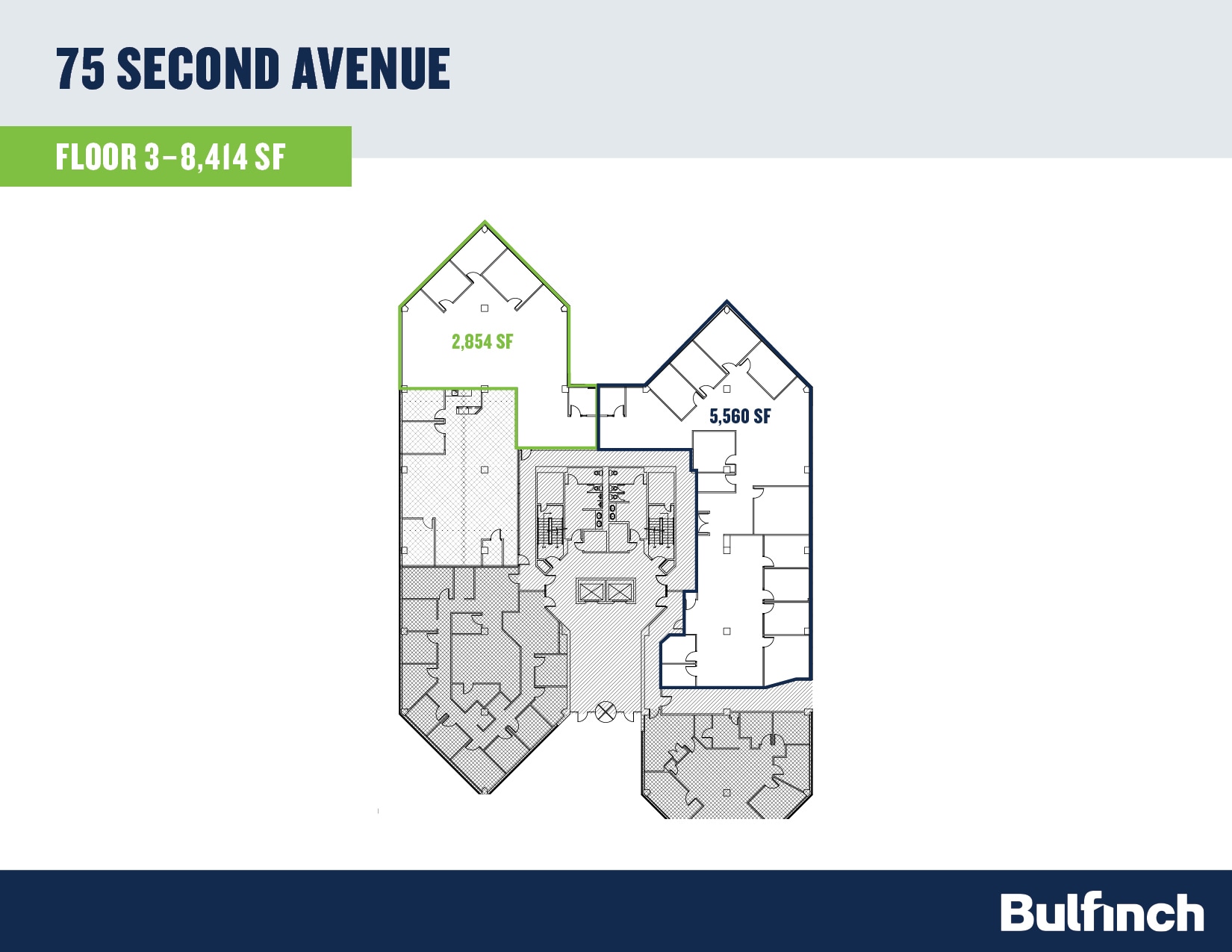 75 Second Ave, Needham, MA à louer Plan d’étage– Image 1 sur 2