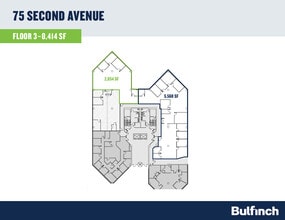 75 Second Ave, Needham, MA à louer Plan d’étage– Image 1 sur 2
