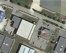 Château-Gaillard - Vue aérienne  vue de carte