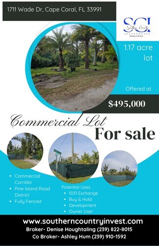 Plus de détails pour 1711 Wade Dr, Cape Coral, FL - Terrain à vendre
