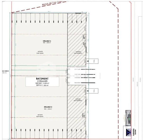 Local d’activités dans Ozoir-la-Ferrière à louer - Plan de site – Image 3 sur 3