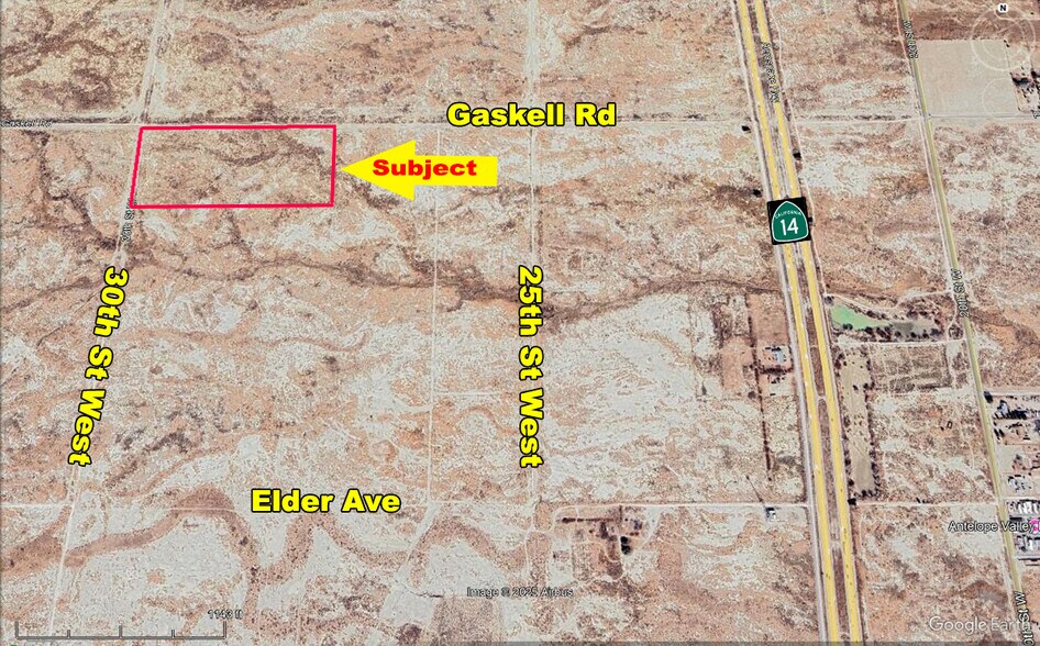 30th St. West St, Rosamond, CA à vendre - Aérien – Image 2 sur 3