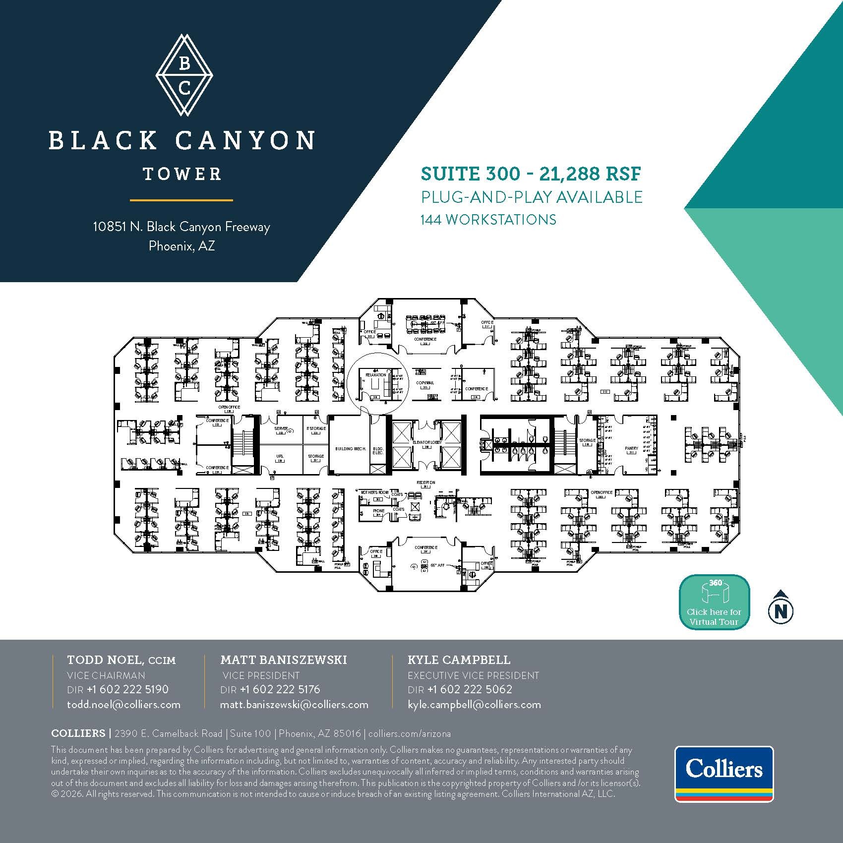 10851 N Black Canyon Hwy, Phoenix, AZ à louer Plan d’étage– Image 1 sur 1
