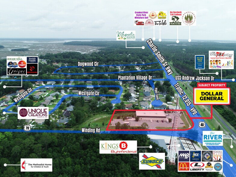 3901 Charlie Smith Sr Hwy, Saint Marys, GA à vendre - Photo de l’immeuble – Image 2 sur 6