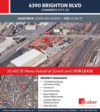 Plus de détails pour 6390 Brighton blvd, Commerce City, CO - Terrain à louer