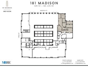 181 W Madison St, Chicago, IL à louer Plan d’étage– Image 1 sur 1