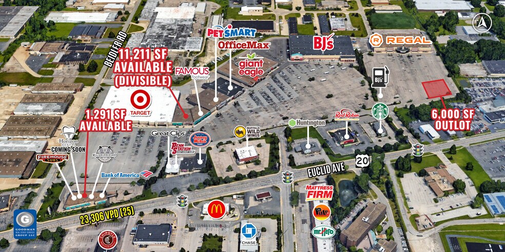 36161-36575 Euclid Ave, Willoughby, OH à louer - Aérien – Image 1 sur 4