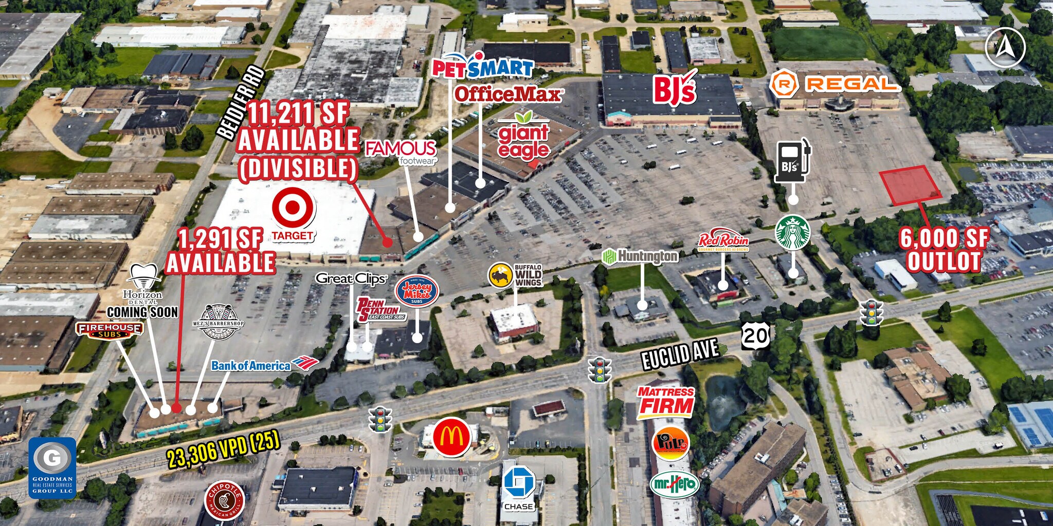 36161-36575 Euclid Ave, Willoughby, OH à louer Aérien– Image 1 sur 5