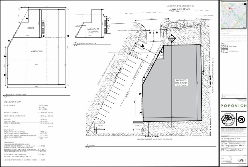 11 Alpha Mills Rd, Mississauga, ON à louer - Plan de site – Image 1 sur 1