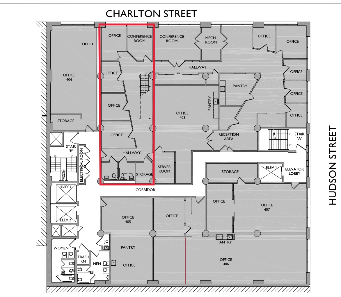 333 Hudson St, New York, NY à louer Plan d’étage– Image 1 sur 13