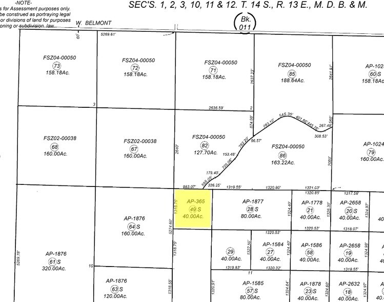 1 Mile S of Belmont Ave, Mendota, CA à vendre - Plan cadastral – Image 1 sur 1