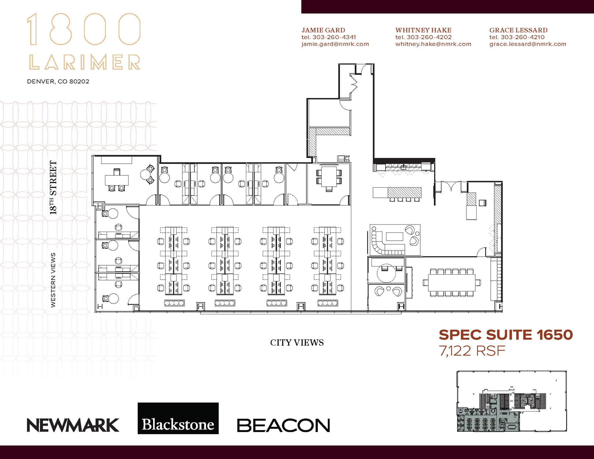1800 Larimer St, Denver, CO à louer Plan d’étage– Image 1 sur 1
