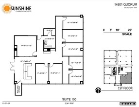 14801 Quorum Dr, Addison, TX à louer Plan d’étage– Image 1 sur 1