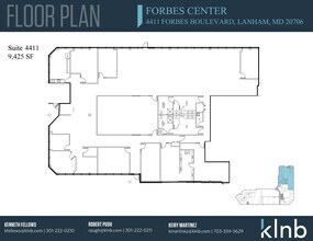 4401-4411 Forbes Blvd, Lanham, MD à louer Plan d’étage– Image 1 sur 1