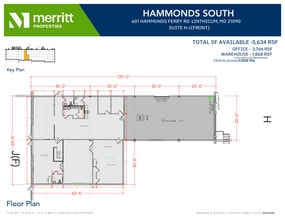 611 Hammonds Ferry Rd, Linthicum, MD à louer Plan d’étage– Image 1 sur 1