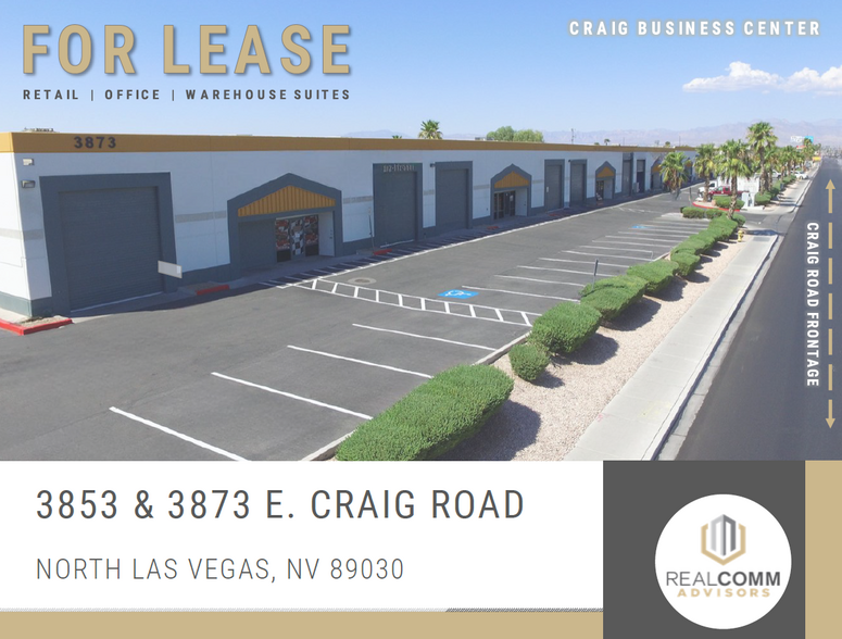 3853 E Craig Rd, North Las Vegas, NV à louer - Photo de l’immeuble – Image 1 sur 4