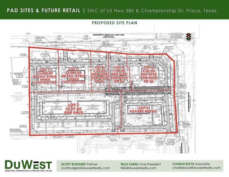 SWC of US Hwy 380 & Championship Dr, Frisco, TX à louer - Photo de l’immeuble – Image 3 sur 12