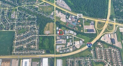 Ferro Ct, New Lenox, IL - Vue aérienne vue de carte