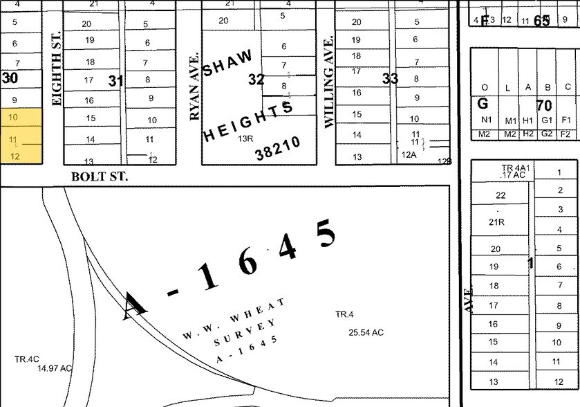 4040 8TH St, Fort Worth, TX à louer - Plan cadastral – Image 2 sur 3