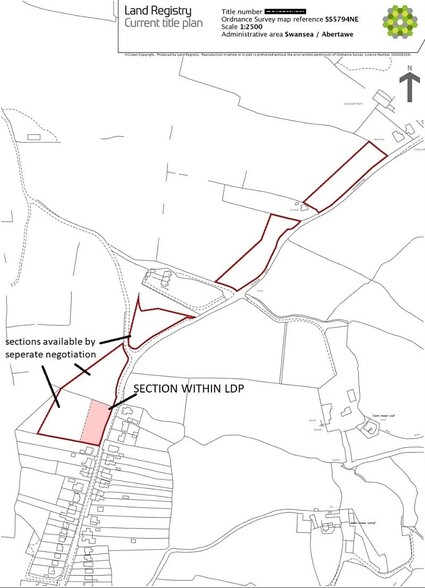60 Gowerton Rd, Swansea à vendre - Plan de site – Image 3 sur 4