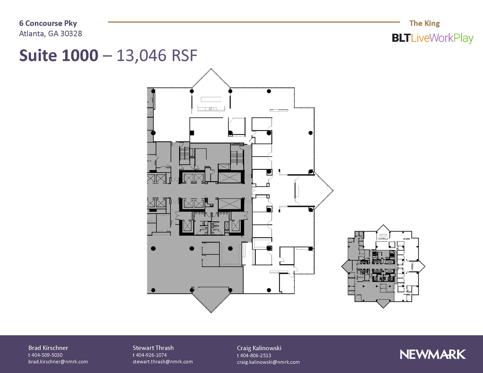6 Concourse Pky NE, Atlanta, GA à louer Plan d’étage– Image 1 sur 3