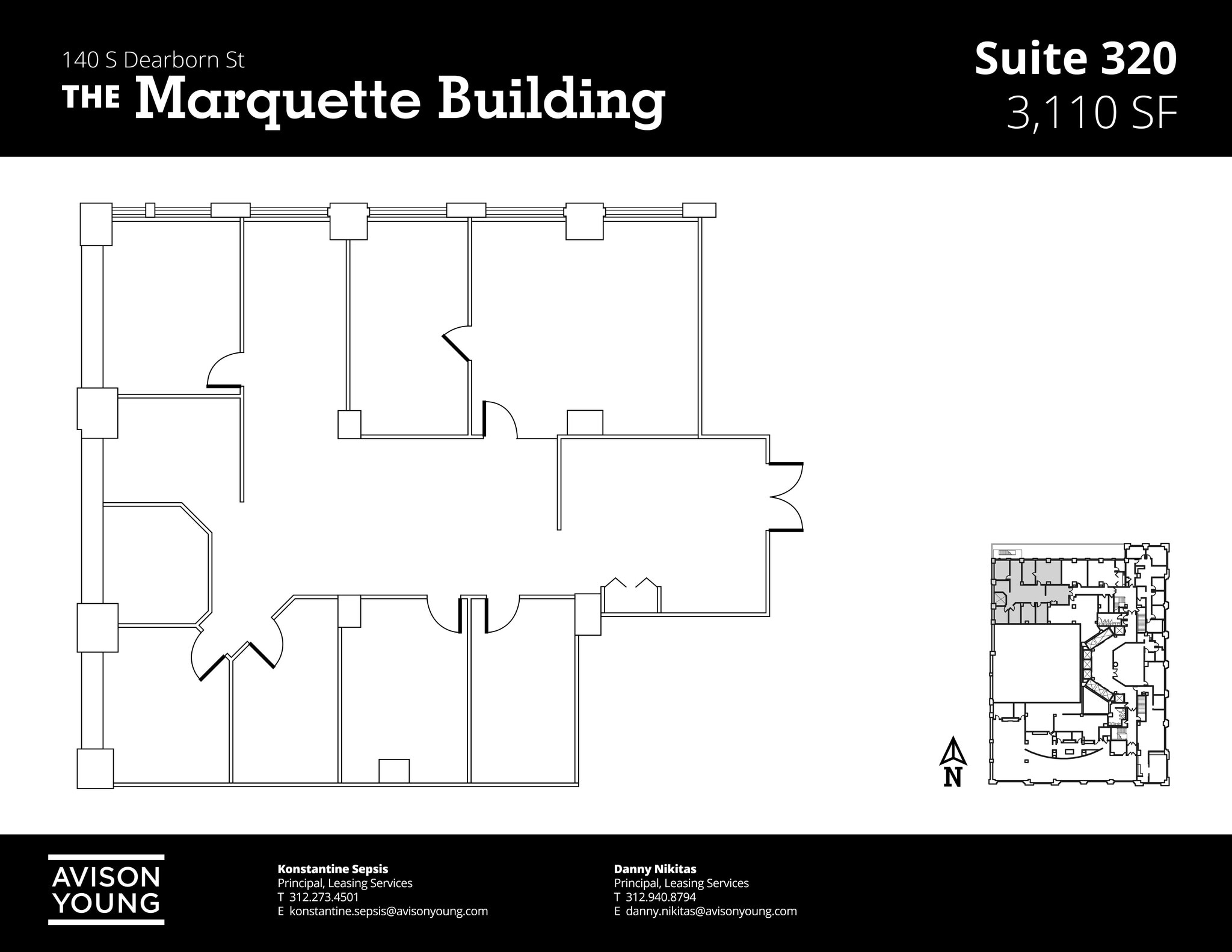 140 S Dearborn St, Chicago, IL à louer Plan de site– Image 1 sur 2
