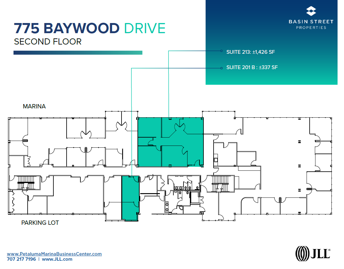 755-775 Baywood Dr, Petaluma, CA à louer Plan d’étage– Image 1 sur 1