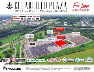 Plus de détails pour 1682-1900 River Rd, Clearfield, PA - Local commercial à louer
